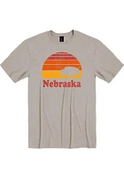 Nebraska Tan Bison Sunset Short Sleeve Fashion T Shirt