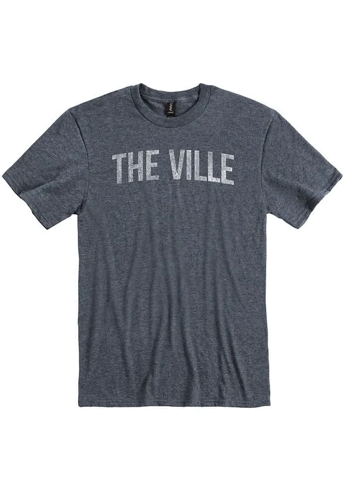 Louisville Navy Blue The Ville Short Sleeve Fashion T Shirt