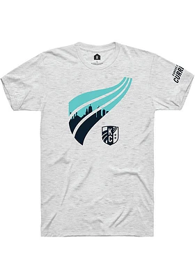 Rally KC Current Ash CITY WAVE Short Sleeve Fashion T Shirt