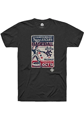 Rally Kansas City Monarchs Black Game Poster Short Sleeve Fashion T Shirt