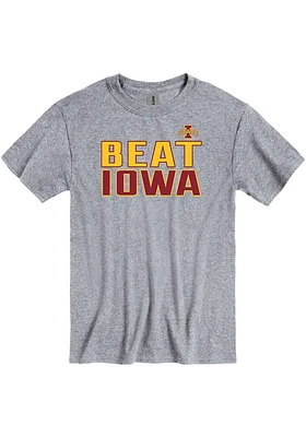 Iowa State Cyclones Grey Rivalry Short Sleeve T Shirt