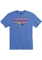 Rally Kansas Jayhawks Blue Rock Chalk Short Sleeve T Shirt