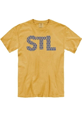 St Louis Gold Fleur De Lis Short Sleeve T Shirt