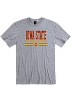 Iowa State Cyclones Grey Stacked Legend Short Sleeve T Shirt