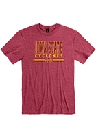Iowa State Cyclones Cardinal Stacked Legend Short Sleeve T Shirt