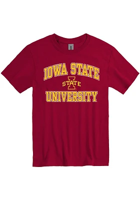 Iowa State Cyclones Cardinal Number One Graphic Short Sleeve T Shirt
