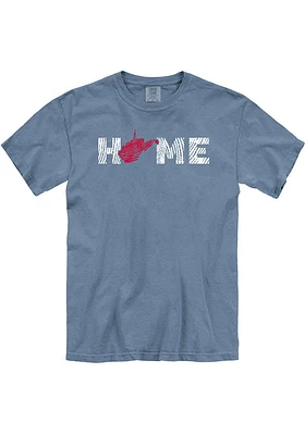 West Virginia Blue Home Short Sleeve T Shirt