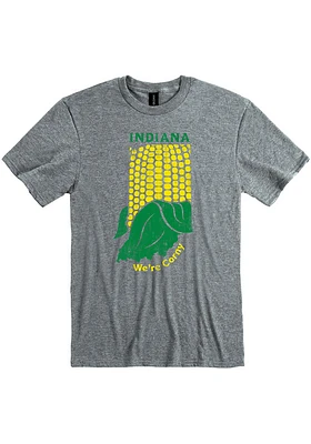 Indiana Graphite Were Corny Short Sleeve Fashion T Shirt