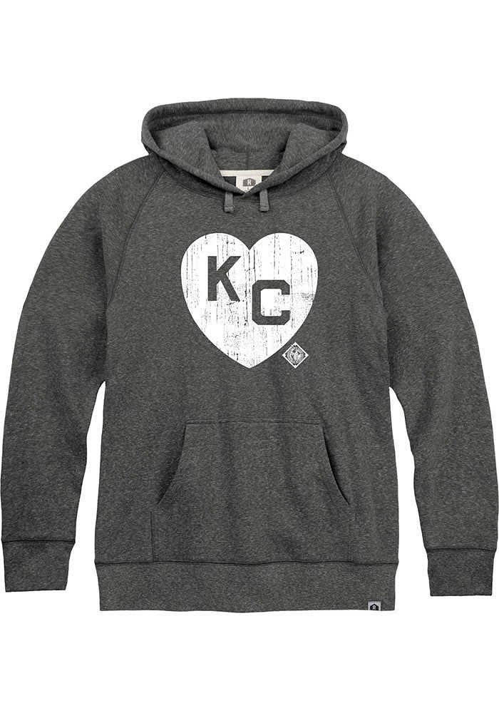 Rally Kansas City Monarchs Mens Heart KC Fashion Hood