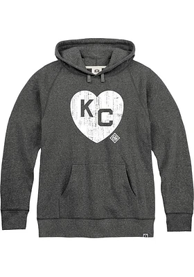 Rally Kansas City Monarchs Mens Heart KC Fashion Hood