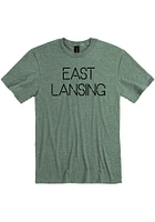 Green Disconnected Short Sleeve Fashion T Shirt