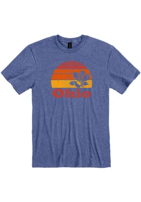 Ohio Blue Buckeye Sunset Short Sleeve Fashion T Shirt