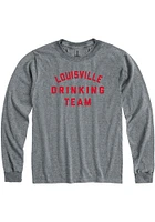 Louisville Graphite Drinking Team Long Sleeve Fashion T Shirt