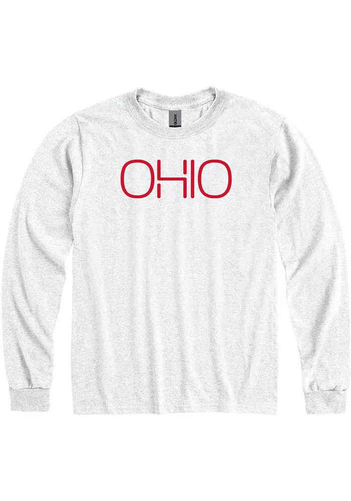 Ohio Grey Disconnected Long Sleeve Fashion T Shirt