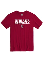 Indiana Hoosiers Crimson Baseball Short Sleeve T Shirt