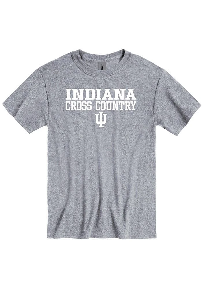 Indiana Hoosiers Grey Cross Country Short Sleeve T Shirt