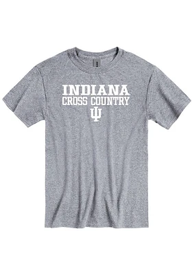 Indiana Hoosiers Grey Cross Country Short Sleeve T Shirt