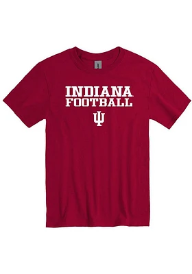 Indiana Hoosiers Crimson Football Short Sleeve T Shirt