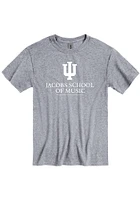 Indiana Hoosiers Grey Jacobs School of Music Short Sleeve T Shirt