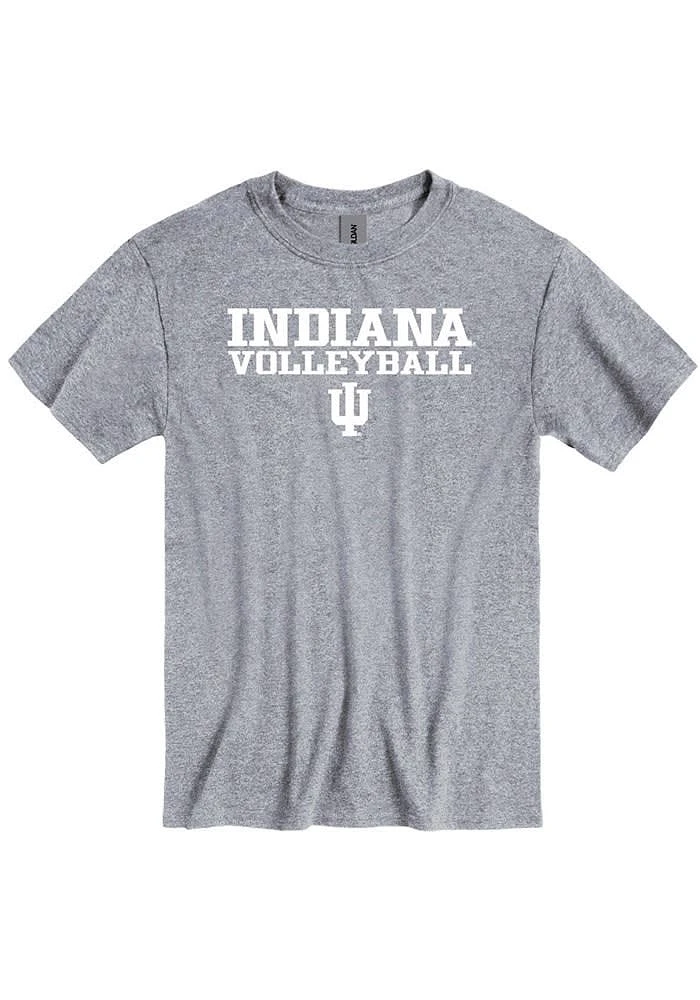 Indiana Hoosiers Grey Volleyball Short Sleeve T Shirt
