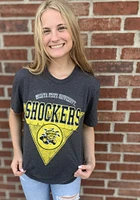 Wichita State Shockers Black Triangle Short Sleeve T Shirt