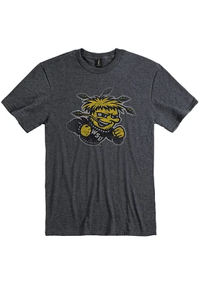 Wichita State Shockers Black Fade Out Short Sleeve T Shirt