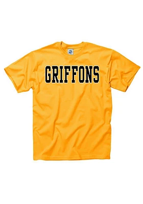 Missouri Western Griffons Gold Mascot Short Sleeve T Shirt