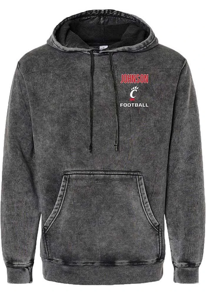 Zay Gravy Johnson  Rally Cincinnati Bearcats Mens NIL Embroidered Fashion Hood