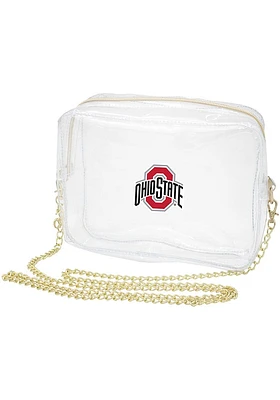 Ohio State Buckeyes White Stadium Approved Camera Clear Bag