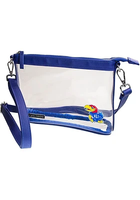 Kansas Jayhawks White Stadium Approved Design Clear Bag