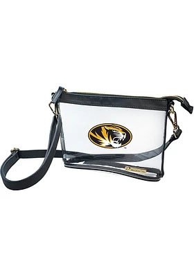 Missouri Tigers White Stadium Approved Logo Clear Bag