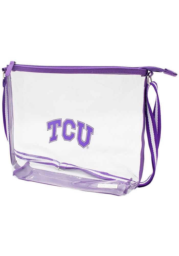 TCU Horned Frogs White Stadium Approved Team Clear Bag