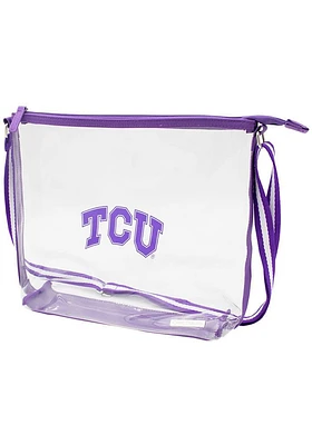 TCU Horned Frogs White Stadium Approved Team Clear Bag