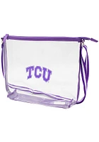 TCU Horned Frogs White Stadium Approved Team Clear Bag