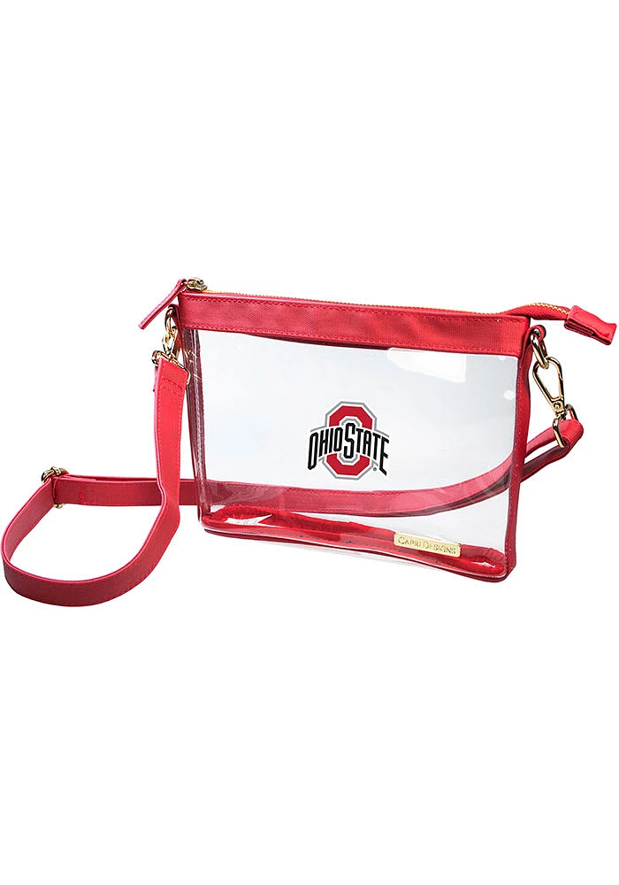 Ohio State Buckeyes Red Stadium Approved Clear Bag