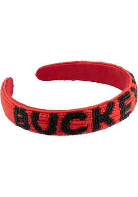 Ohio State Buckeyes Beaded Womens Headband