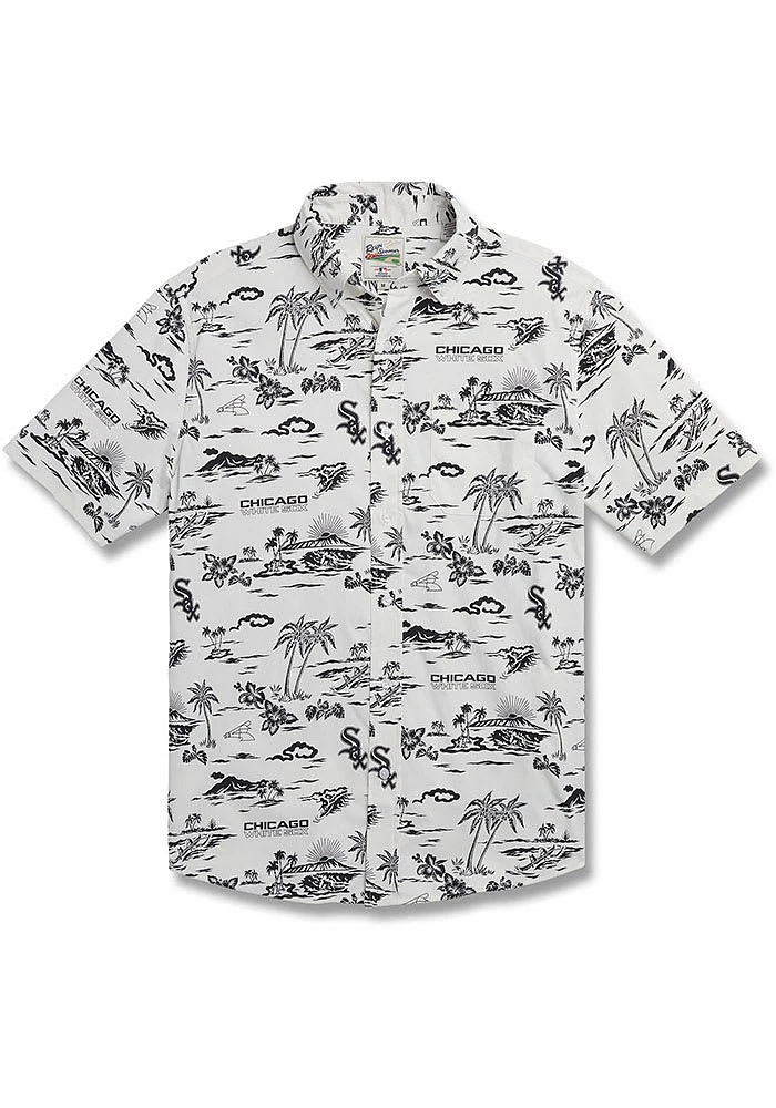 Reyn Spooner Chicago White Sox Mens Kekai Performance Short Sleeve Dress Shirt