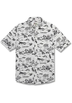 Reyn Spooner Chicago White Sox Mens Kekai Performance Short Sleeve Dress Shirt