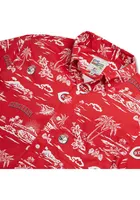 Reyn Spooner Cincinnati Reds Mens Red Kekai Performance Short Sleeve Dress Shirt