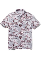 Reyn Spooner Texas A&M Aggies Mens White Pua Short Sleeve Fashion Polo