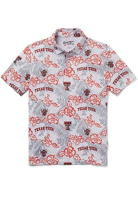 Reyn Spooner Texas Tech Red Raiders Mens White Pua Short Sleeve Fashion Polo