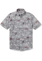 Reyn Spooner Ohio State Buckeyes Mens Kekai Short Sleeve Dress Shirt