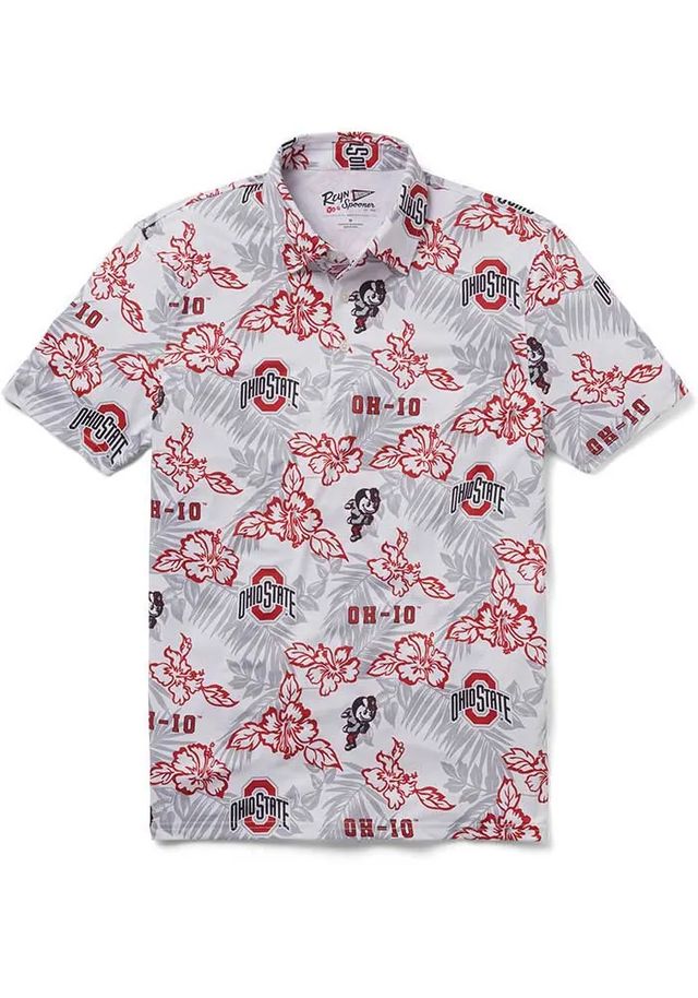 Reyn Spooner Ohio State Buckeyes Mens Pua Short Sleeve Polo