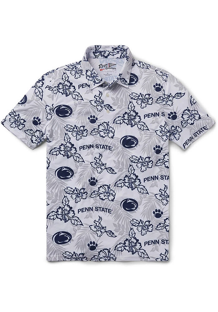 Reyn Spooner Penn State Nittany Lions Mens White Pua Short Sleeve Fashion Polo