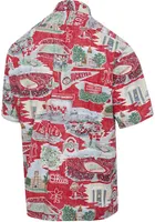 Reyn Spooner Ohio State Buckeyes Mens Red Scenic Short Sleeve Dress Shirt