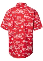 Reyn Spooner St Louis Cardinals Mens Red Kekai Coop Short Sleeve Dress Shirt