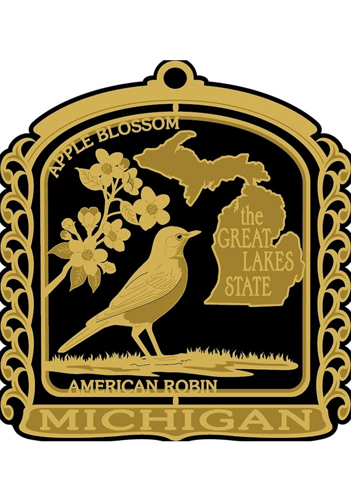 Michigan MI Landmarks Ornament