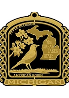 Michigan MI Landmarks Ornament