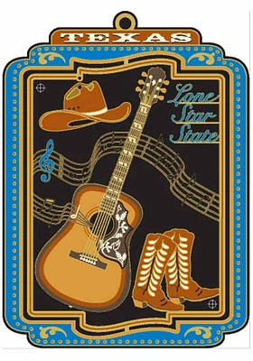 Texas Colored Lone Star State Ornament