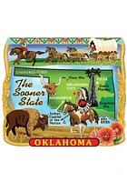 Oklahoma Landmarks Fiberboard Magnet